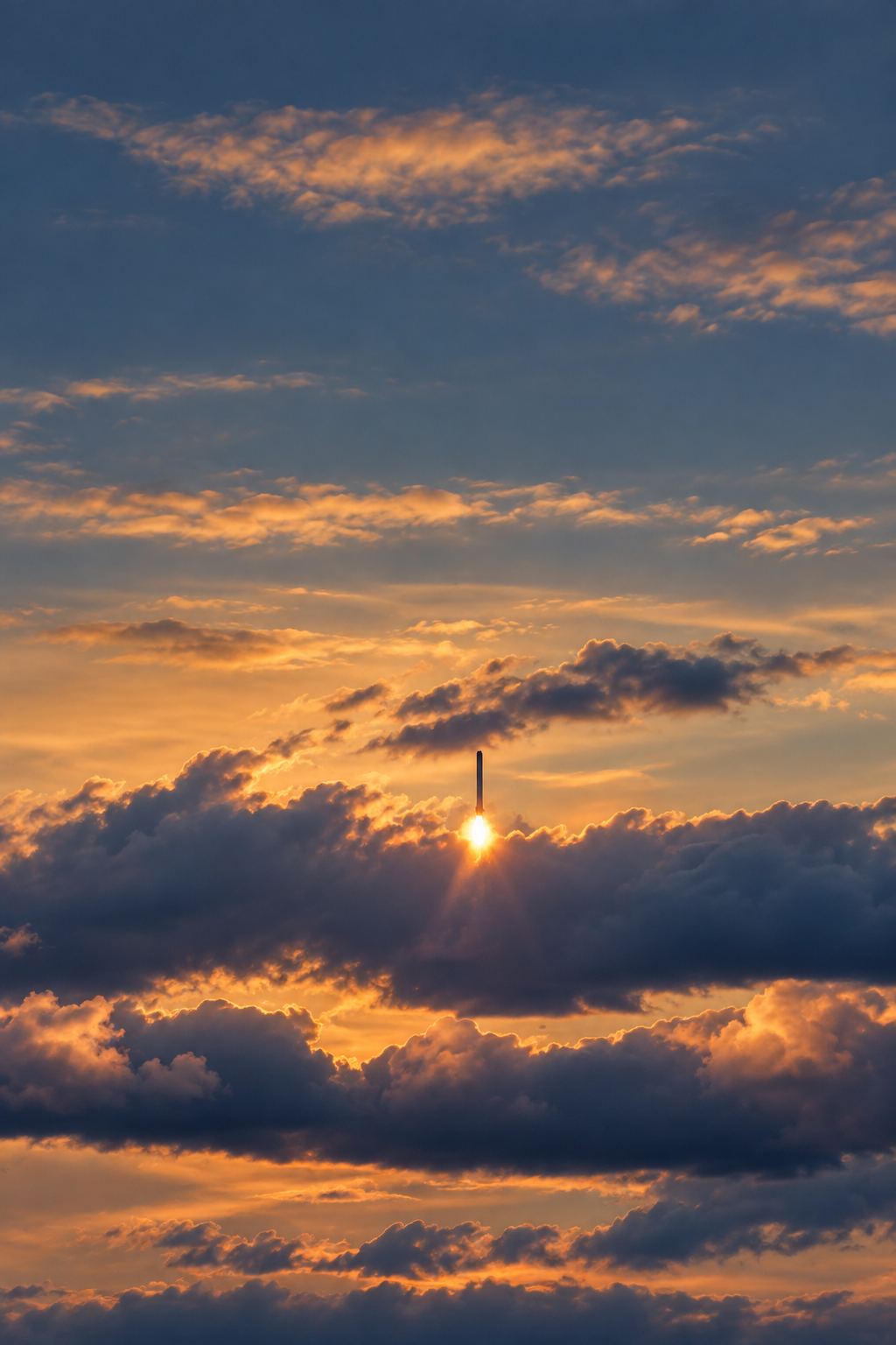 Rocket launch over Cape Canaveral near Escape Cocoa Beach