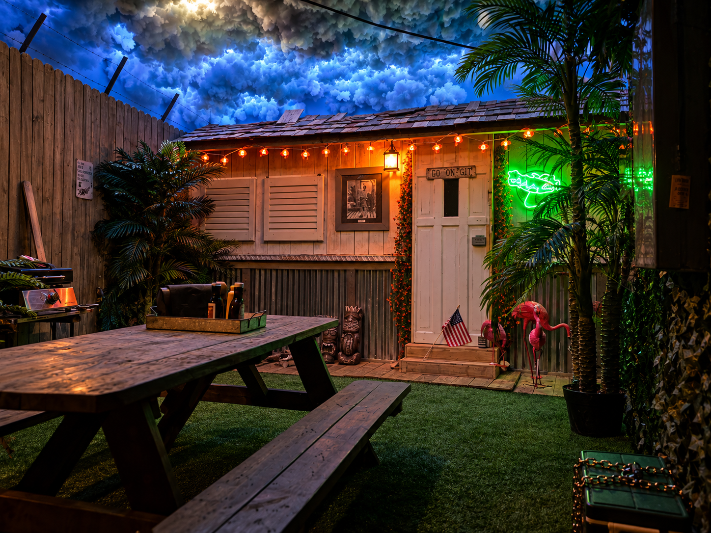 Florida Man's Wild Adventure escape room set at Escape Cocoa Beach